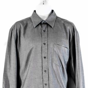 Hugo Boss Men's US 17 - 34/35 Ash Heather Grey